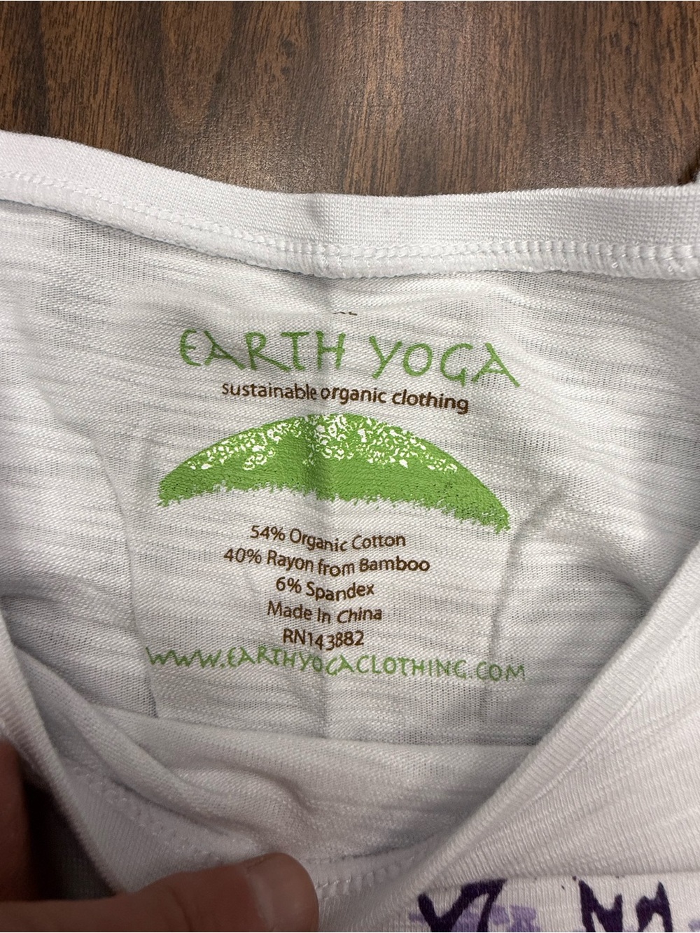 Earth Yoga White Long-Sleeve Floral Graphic Tee Size Xl - Picture 3 of 7